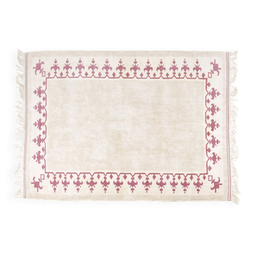 Oushak Handknotted Beige Rug-3600