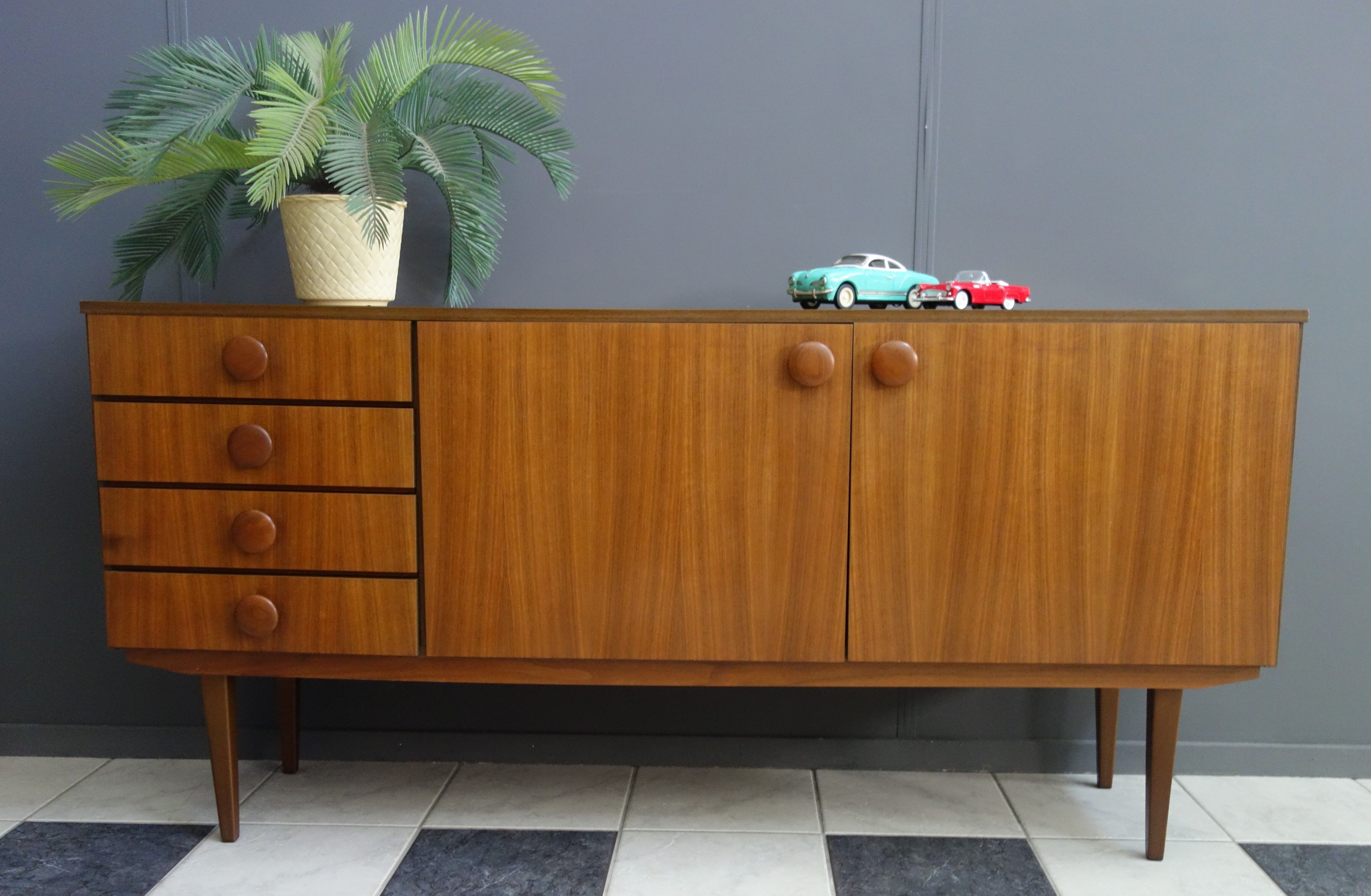 1960s wood swedish sideboard