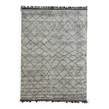 Contemporary Moroccan Berber Rug. 100% Wool. Custom Options Available