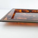 Vintage plexiglass tray 1970