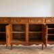 Large buffet in solid cherry wood, authentic style.