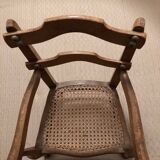 Children's armchair in canework