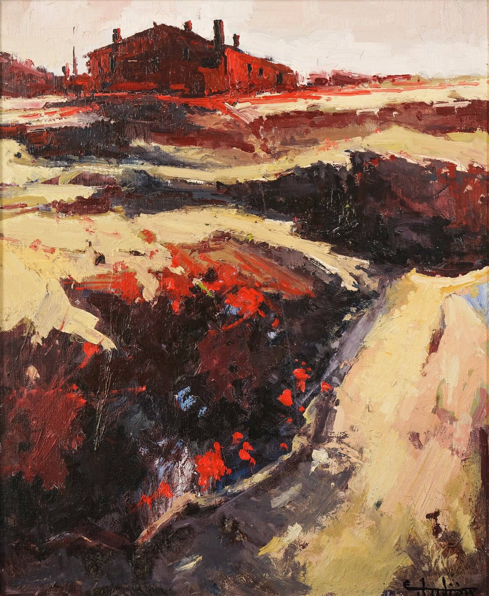 Ernest Julien Malla - Paysage d'influence fauve post-impressionniste