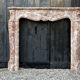 Louis XV style fireplace in grey Ardennes marble, circa 1880.