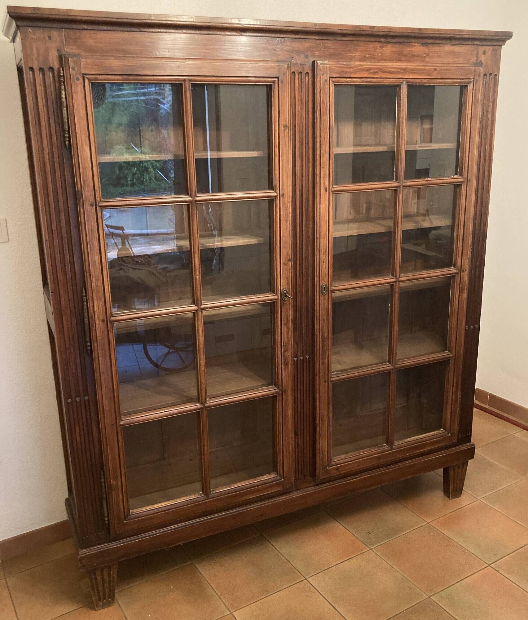 Antique library or large dresser - late 19th century - 167 x 187 x 34