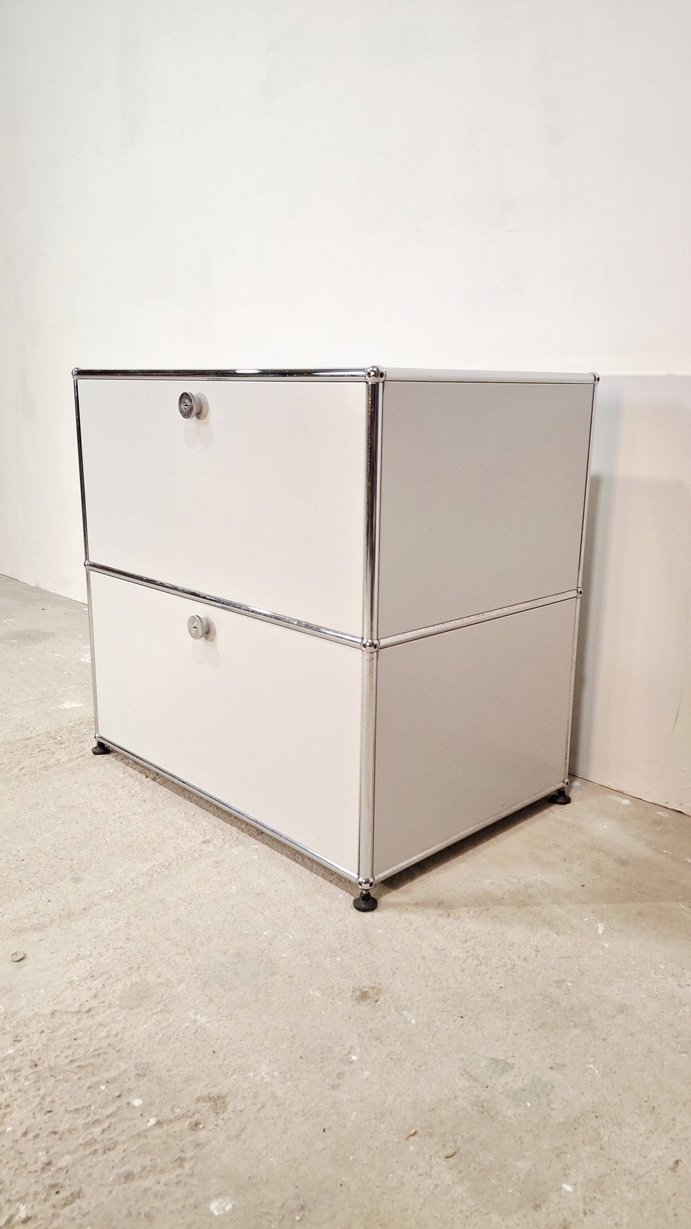 USM Haller two-drawer cabinet from the 1980s