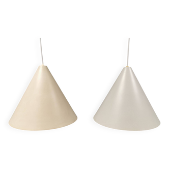 Two cone-shaped hanging lamps from Danish Nordisk Solar
