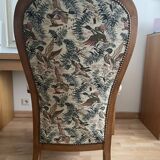 Louis Philippe armchair with wood pigeon motifs
