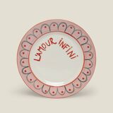 Coffret 4 assiettes à dessert l'amour