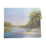 Huile sur panneau Daniel Thiers, Loire, 2014
