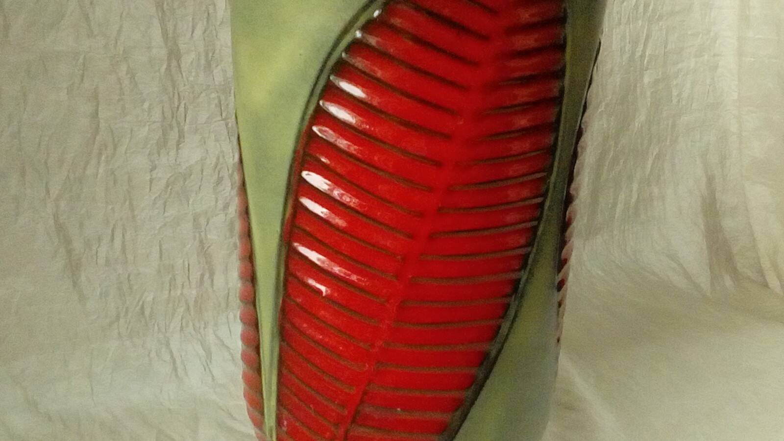 Fernand elchinger ceramic vase, fern model, 1950s