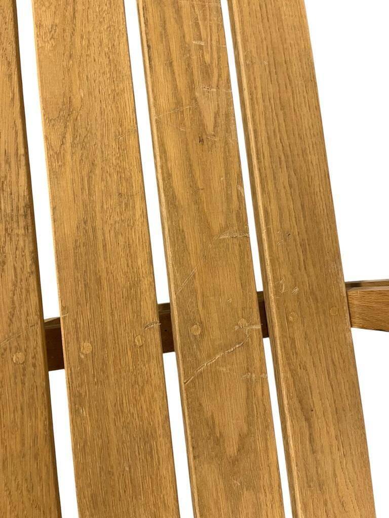 Vintage XL wooden coat rack with bench