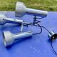 Chandelier ceiling lamp suspension 3 spots aluminum  1970