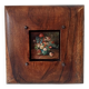 Tableau miniature vintage nature morte huile sur planche