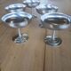 6 antique stainless steel ice cream cups Remy Letang