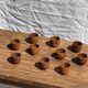Mini cup, saucer or egg cup in teak H5 D5