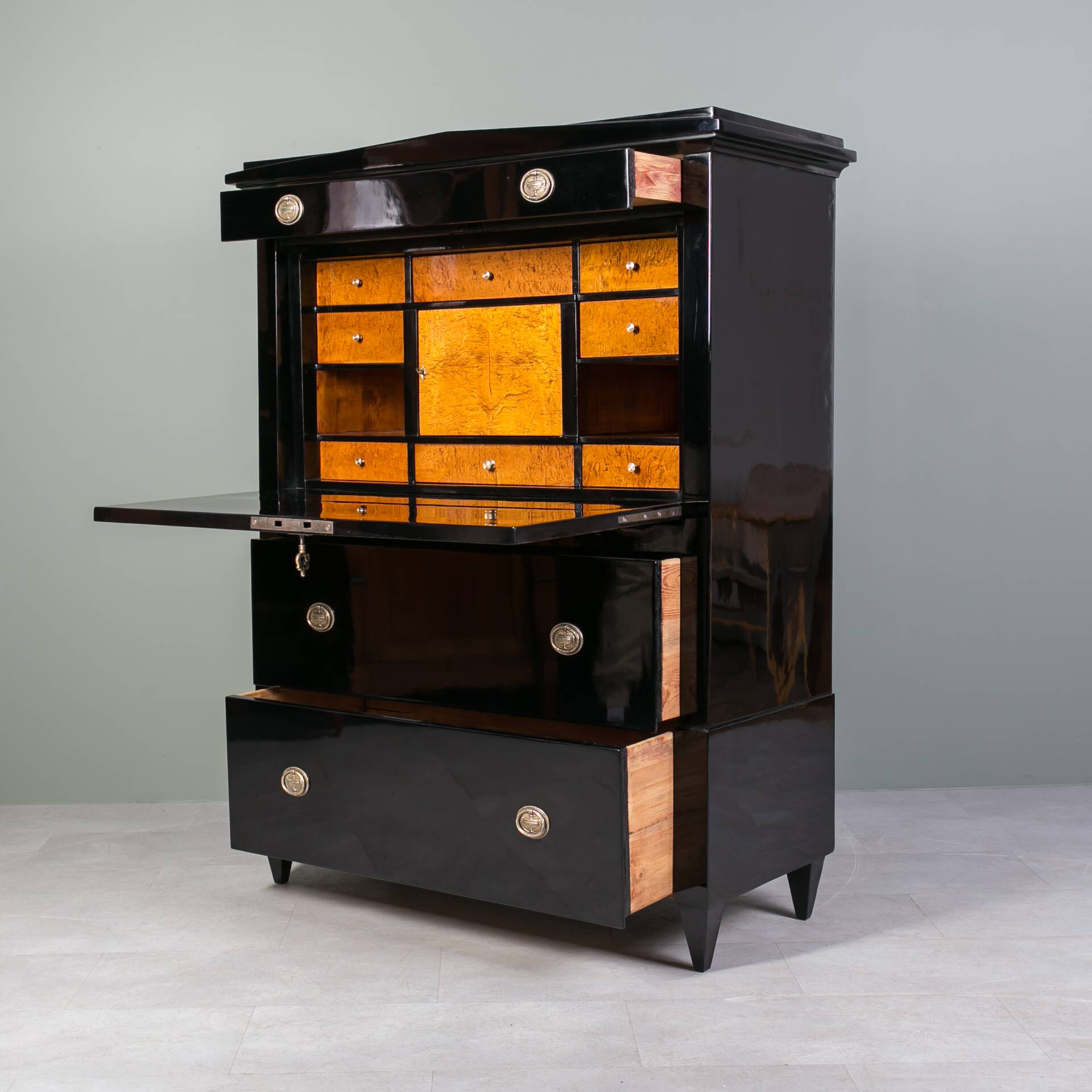 Biedermeier Secretary, Germany, 19th Century