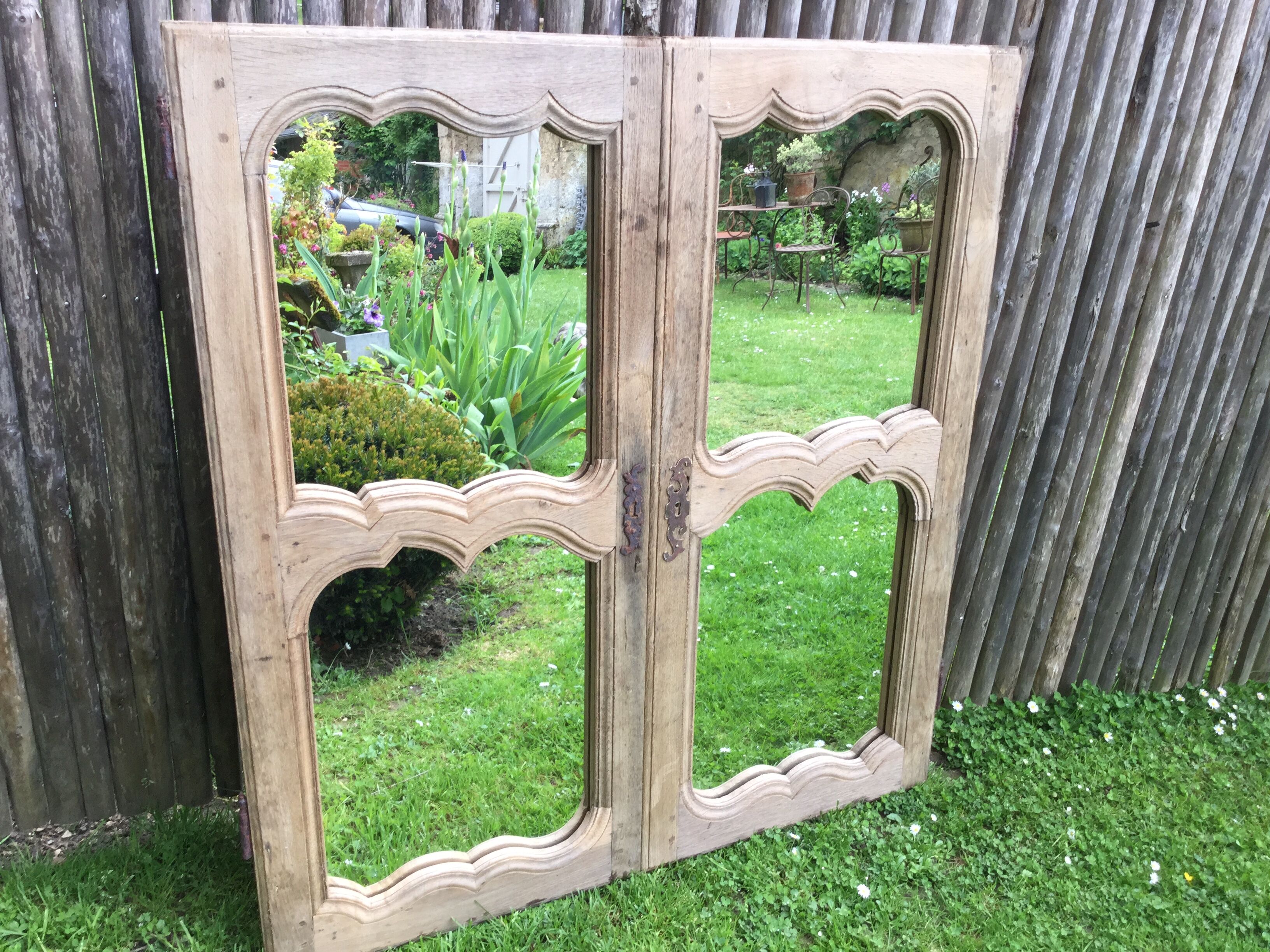 Mirror in old window