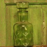 Carafe vintage en verre style empoli