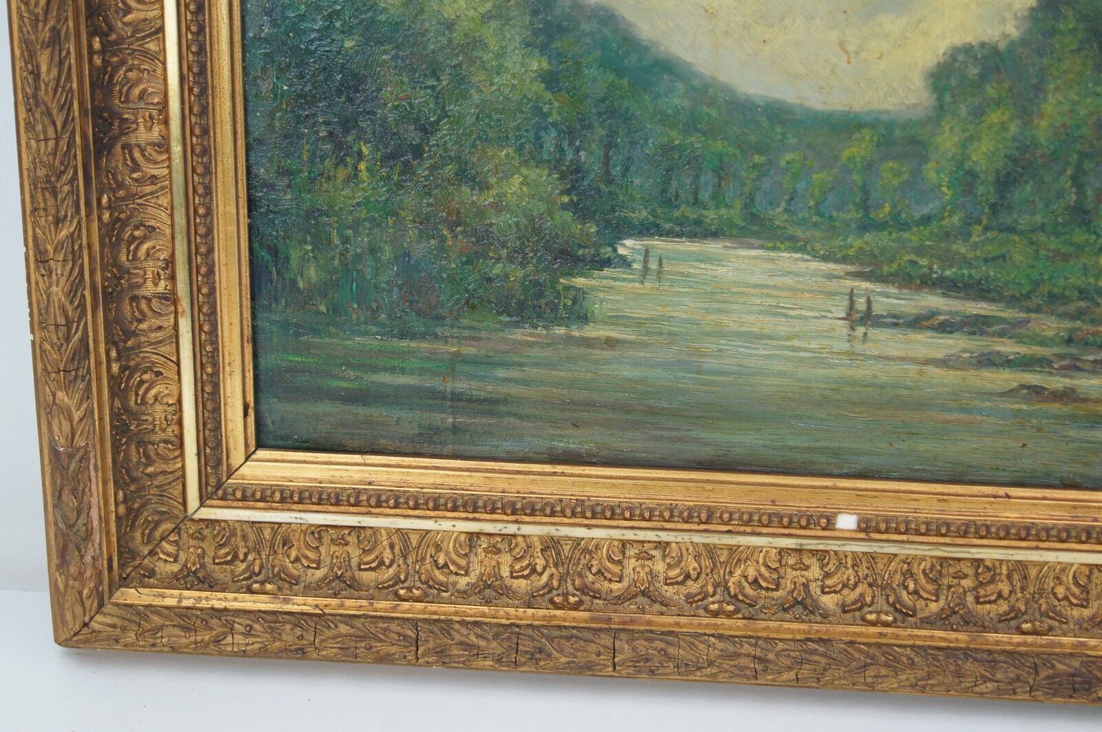 French School 19th - Landscape - Oil on panel - framed