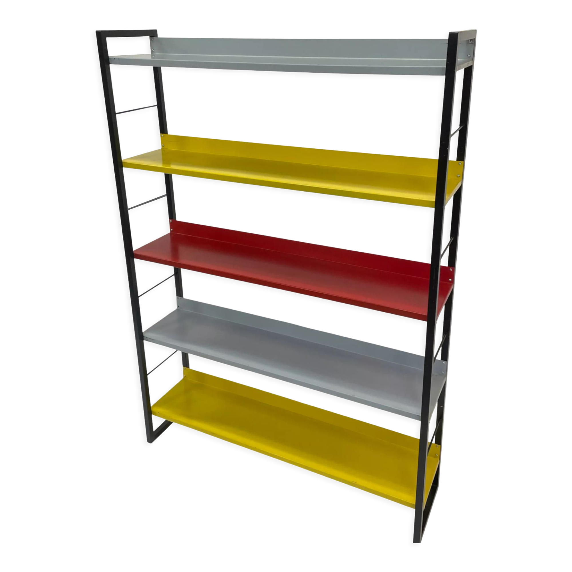 Tomado shelving unit in metal and several colours - 1960s dutch design