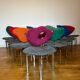 10 chaises Giorgio Saporiti vintage