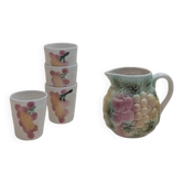 Pitcher and its 4 glasses