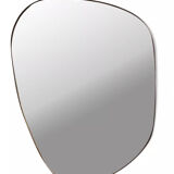 Miroir trapèze irrégulier organique laiton noir minimaliste 90x140cm