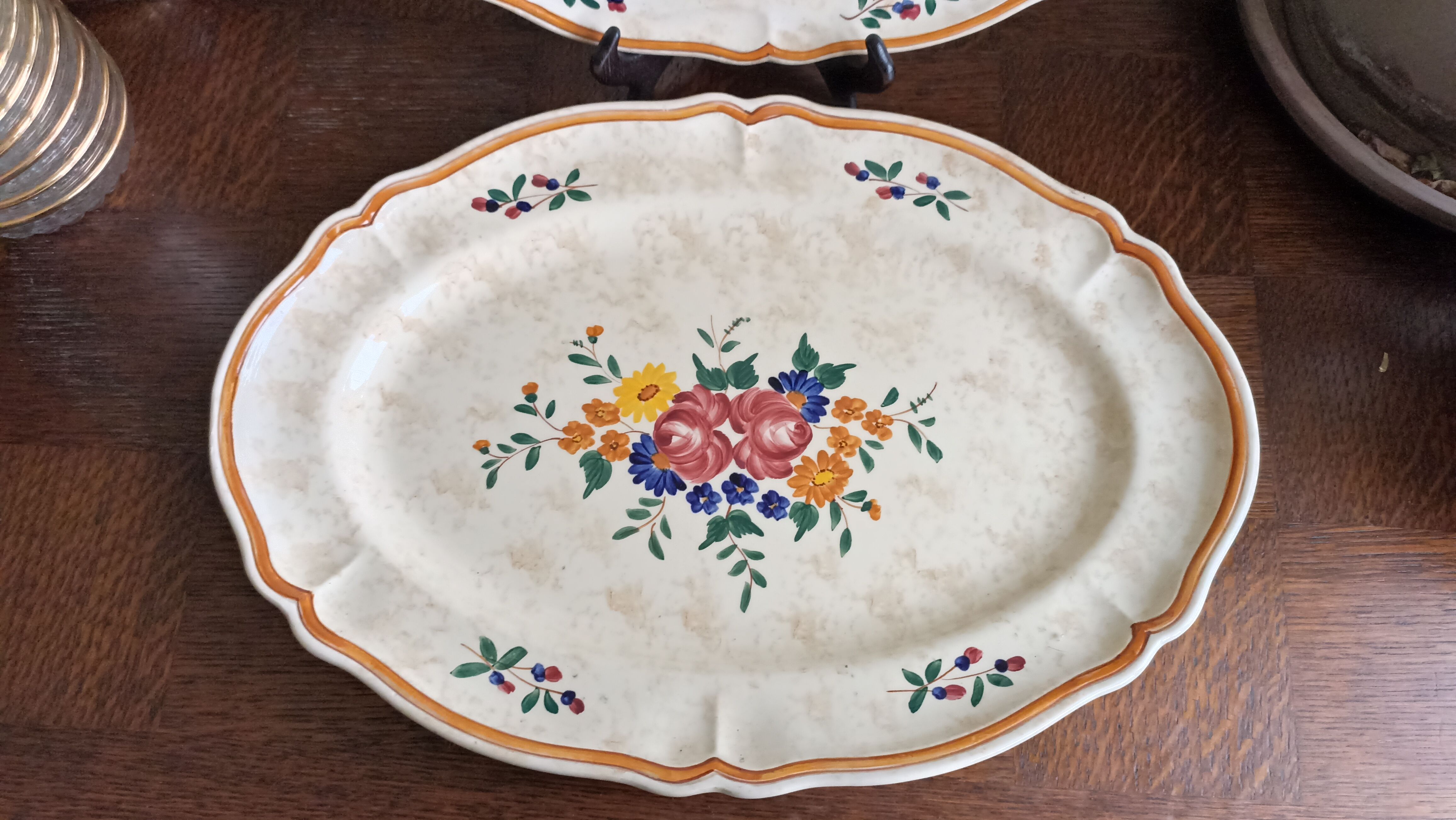 2 oval serving dishes by Longchamp - Mistral service