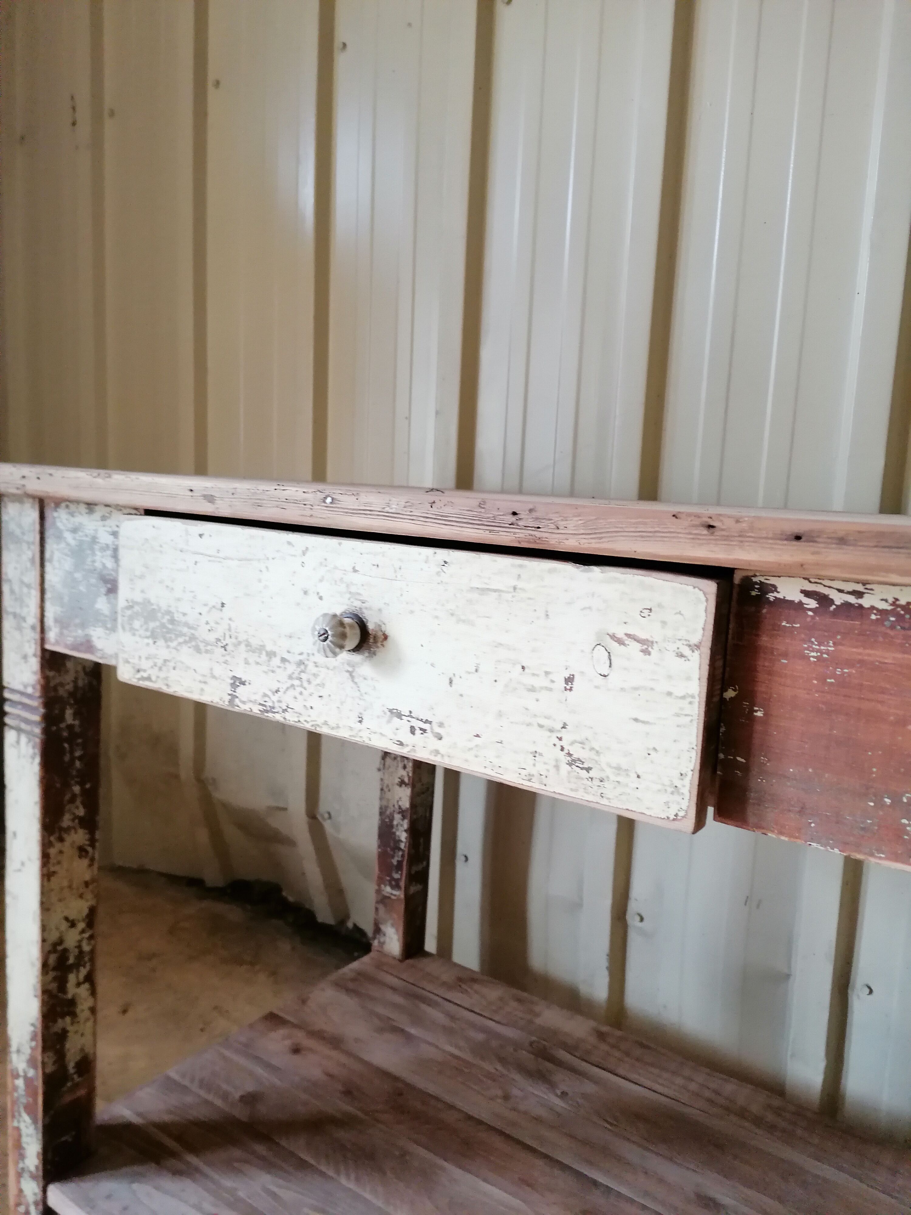 Small vintage wooden table