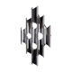 Space-age chrome wall lamp by RAAK, 8 lights, Germany, 1970