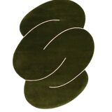 MOSS GREEN SQUIGGLE RUG