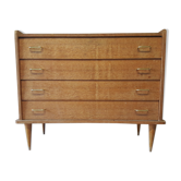 Commode scandinave en bois brut