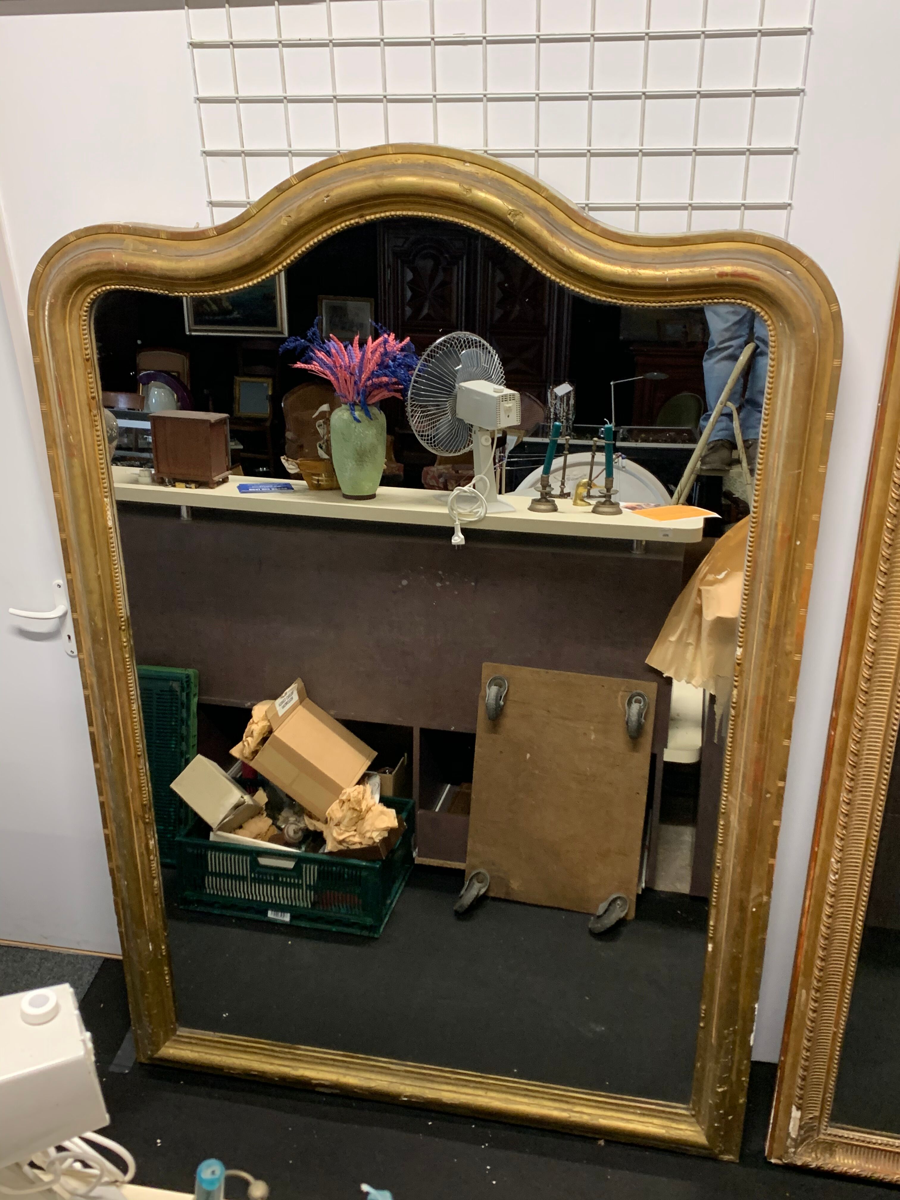 Mirror restoration 200x140 gilded with gold