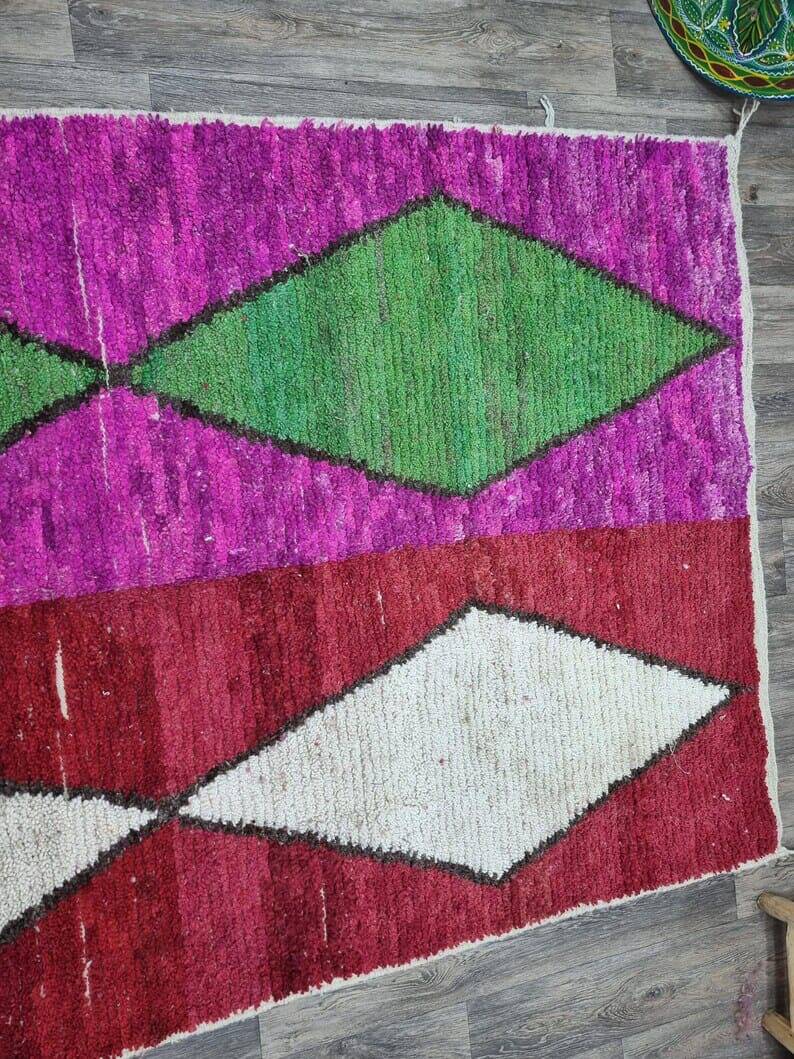 Colorful handmade rug