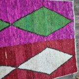 Tapis fait main coloré