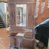 Old oak coat rack