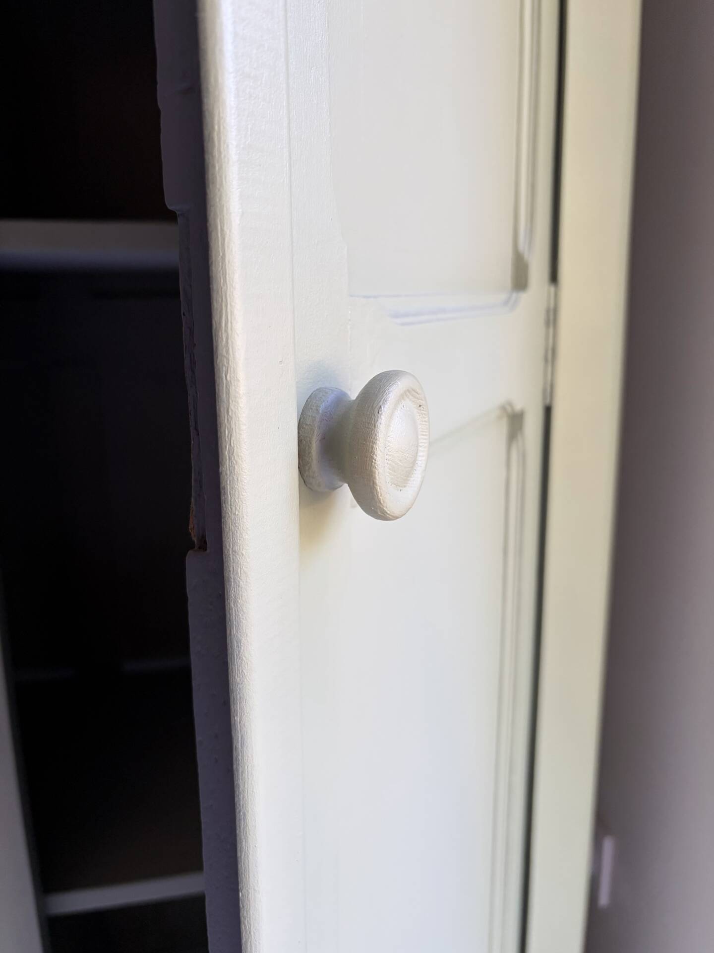 Antique Parisian wardrobe in sage green patina