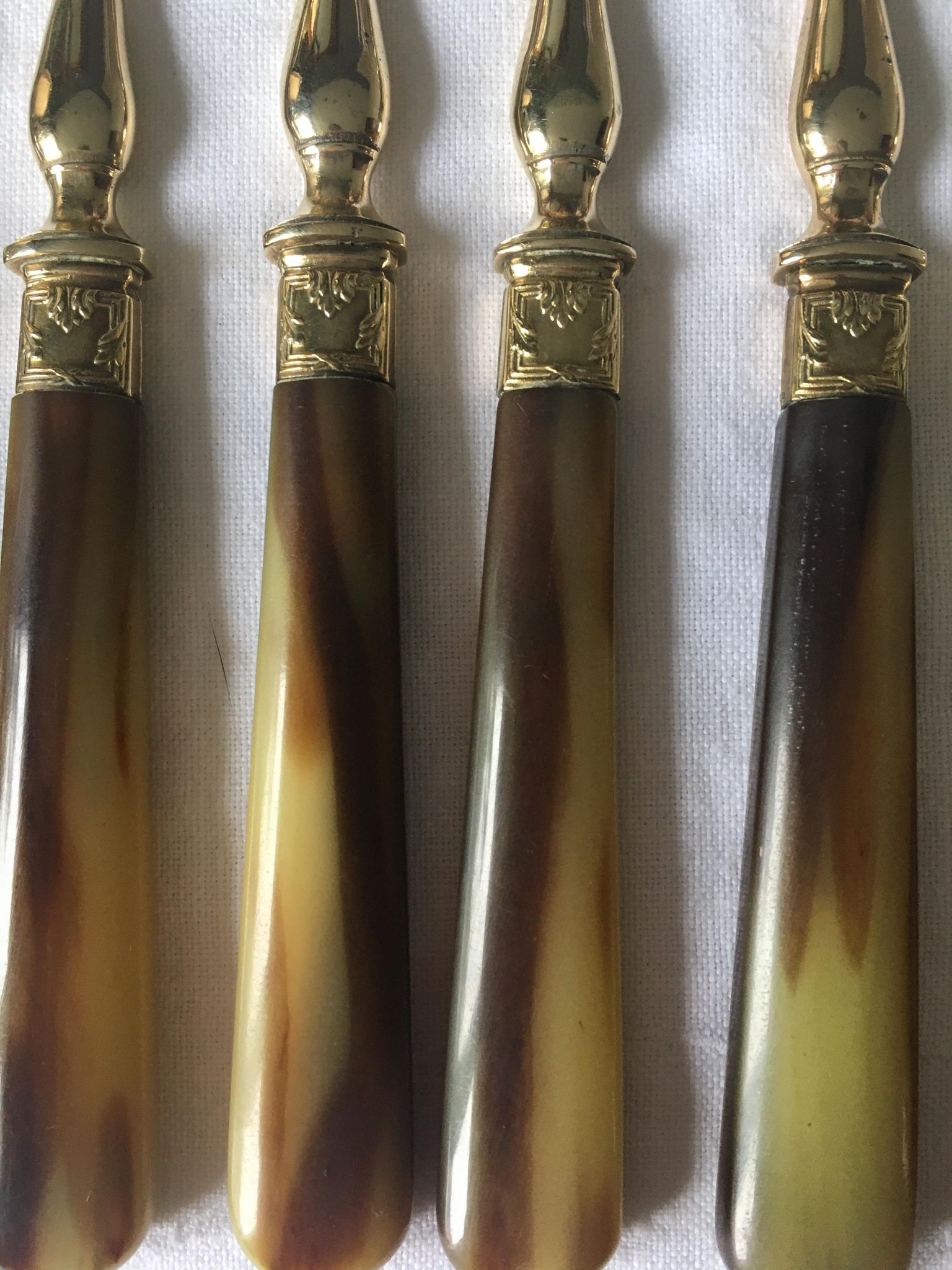Golden vintage forks
