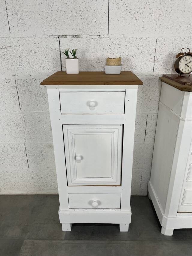 Pair of old bedside tables