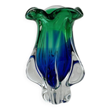 Vase en verre épais style Murano