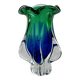 Futuristic retro Murano style thick glass vase.