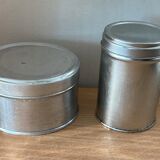 Set of 2 small aluminum boxes