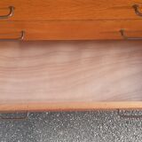 Vintage chest of drawers gilded oak 1950