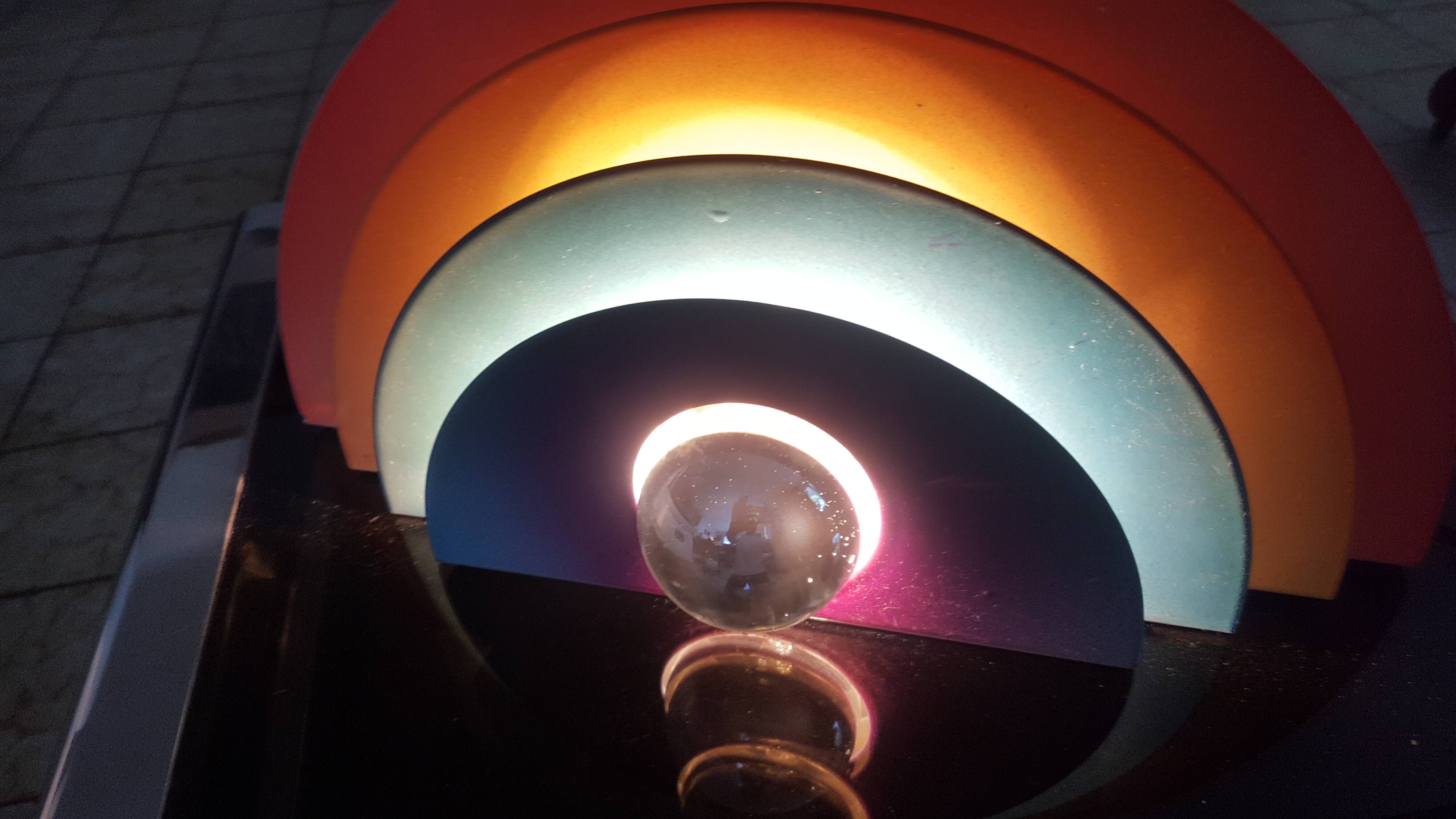 Metal design rainbow lamp