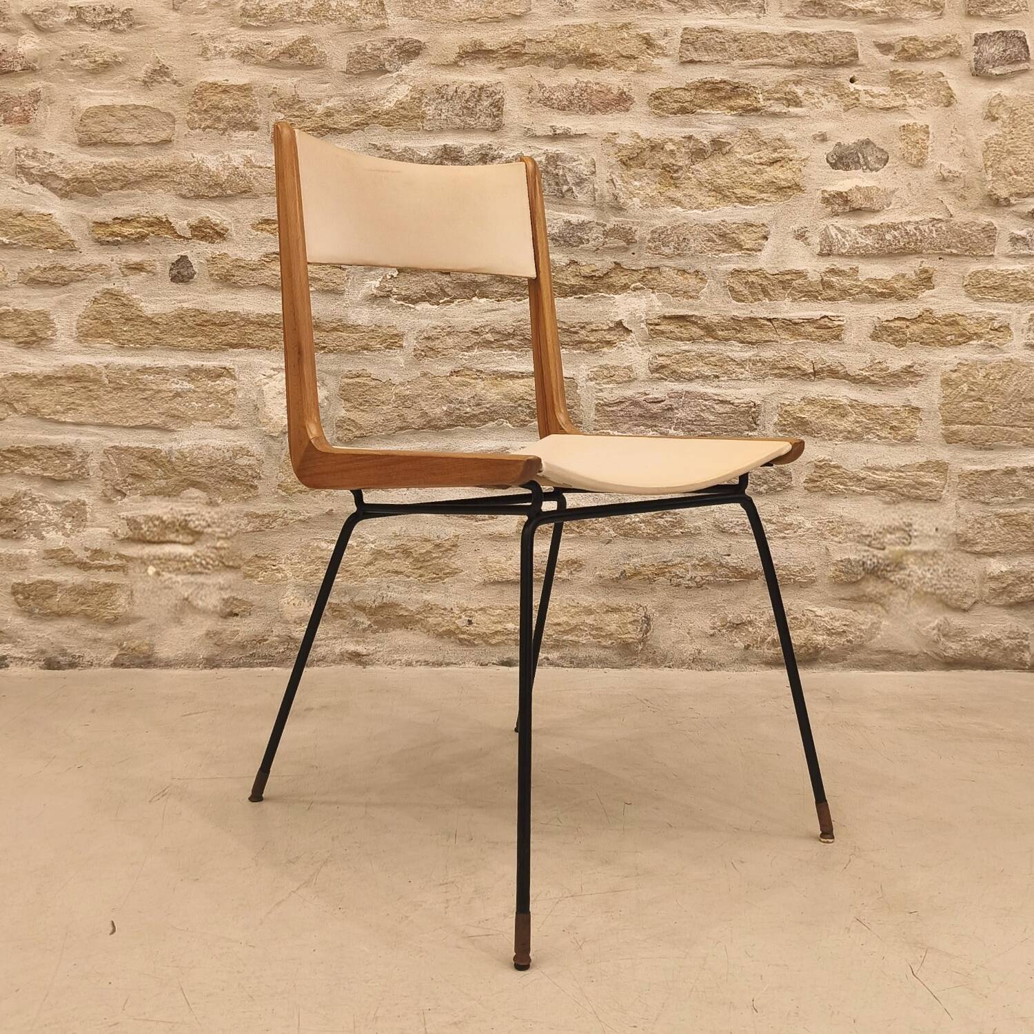 Boomerang chair model, Design by Carlo de Carli, 1950 / 1960