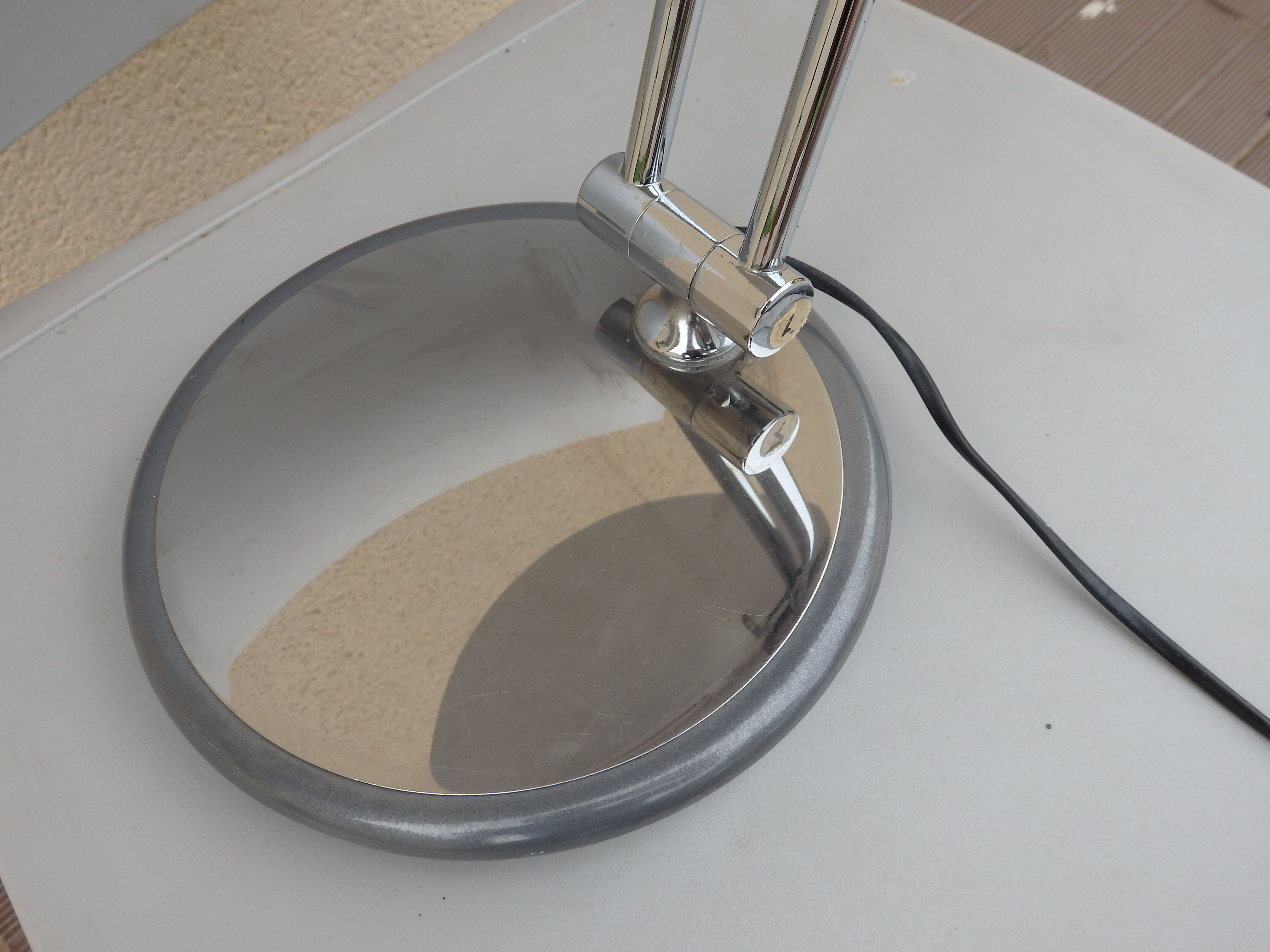 Vintage desk lamp 80s Aluminor