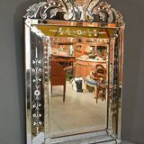 Important Venetian Pedimented Mirror, Italy – Early 20th Century