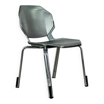 Metal space age stool Fröscher Sitform