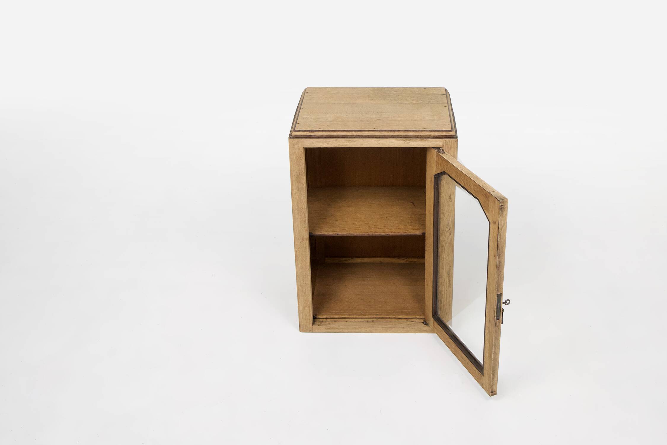 Rustic French table display cabinet, ca. 1900